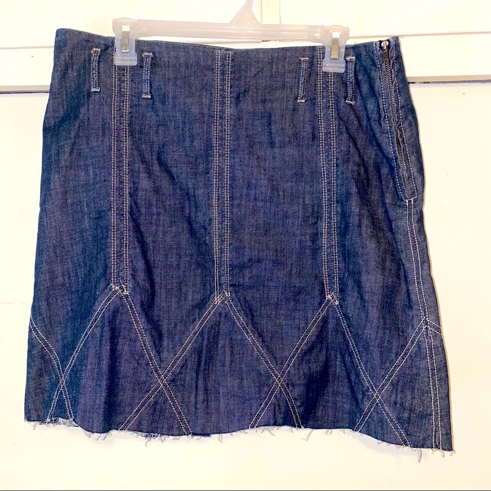 Jean mini skirt